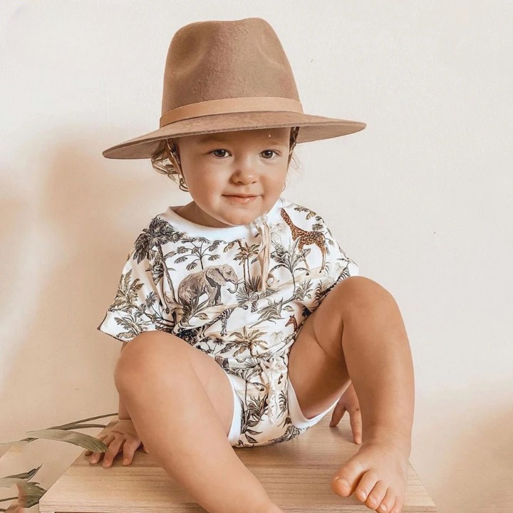 2 Piece Set Safari Print Baby Toddler Summer Outfit