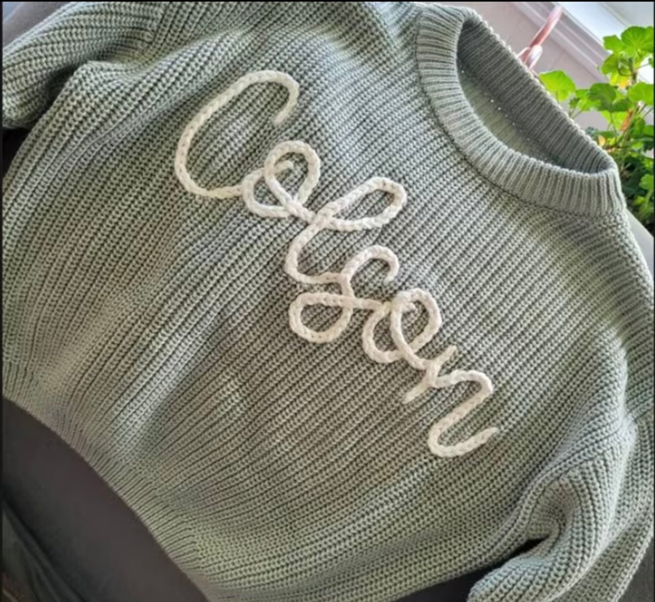 Personalized Custom Name Embroidered Sweater