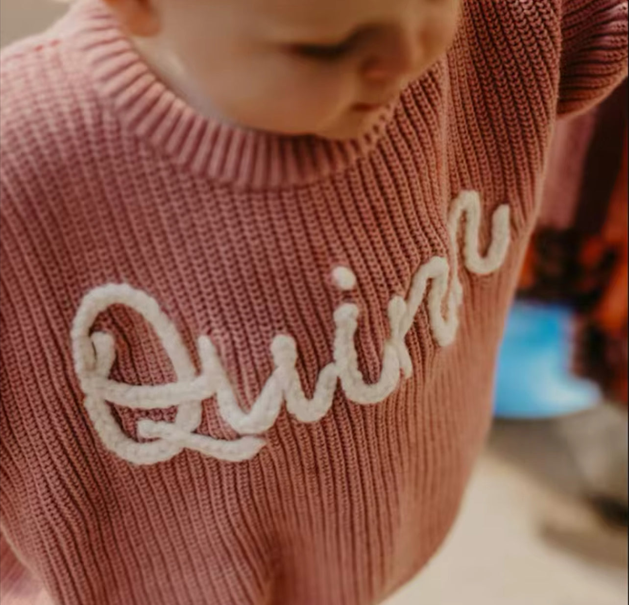 Personalized Custom Name Embroidered Sweater