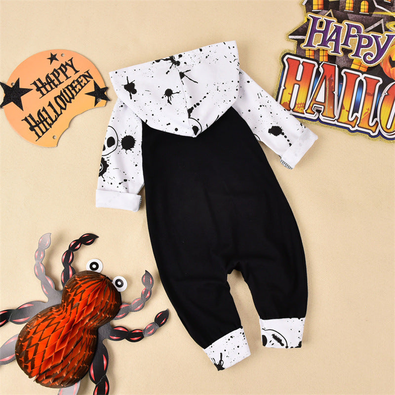 Nightmare Before Nap Time Baby Hooded Romper